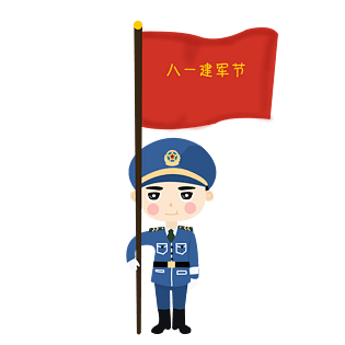 八一建军节装饰元素