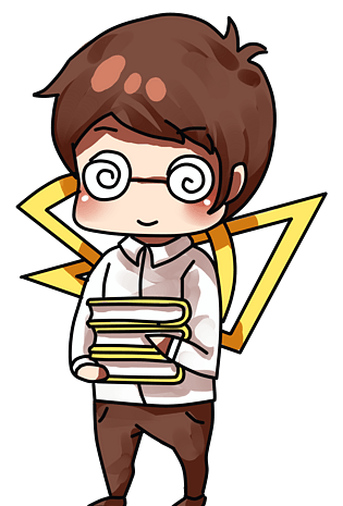 教师节男数学老师卡通