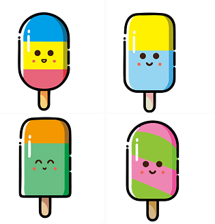 可爱的mbe风格雪糕