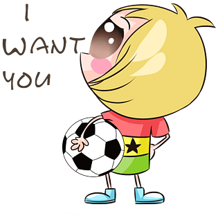 世界杯表情iwant you足球宝贝插画pngpsd2000*2000ilove you 卡通彩色