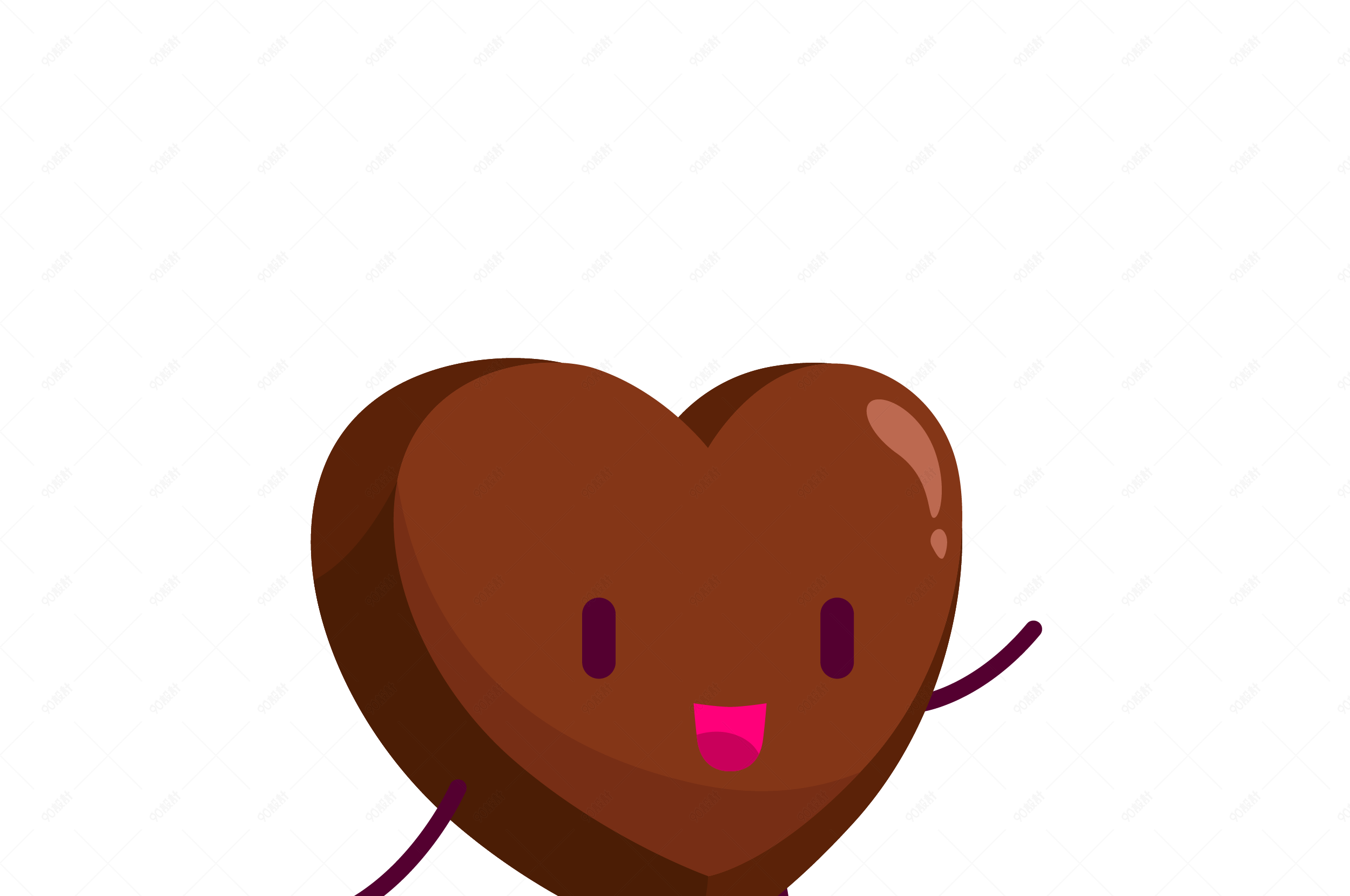 浪漫可爱爱心巧克力