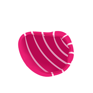 夏季彩色游泳帽插画