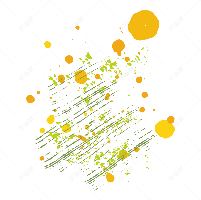 彩色墨点泼墨矢量素材