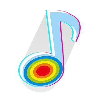 音符浅色抖音音乐图标png