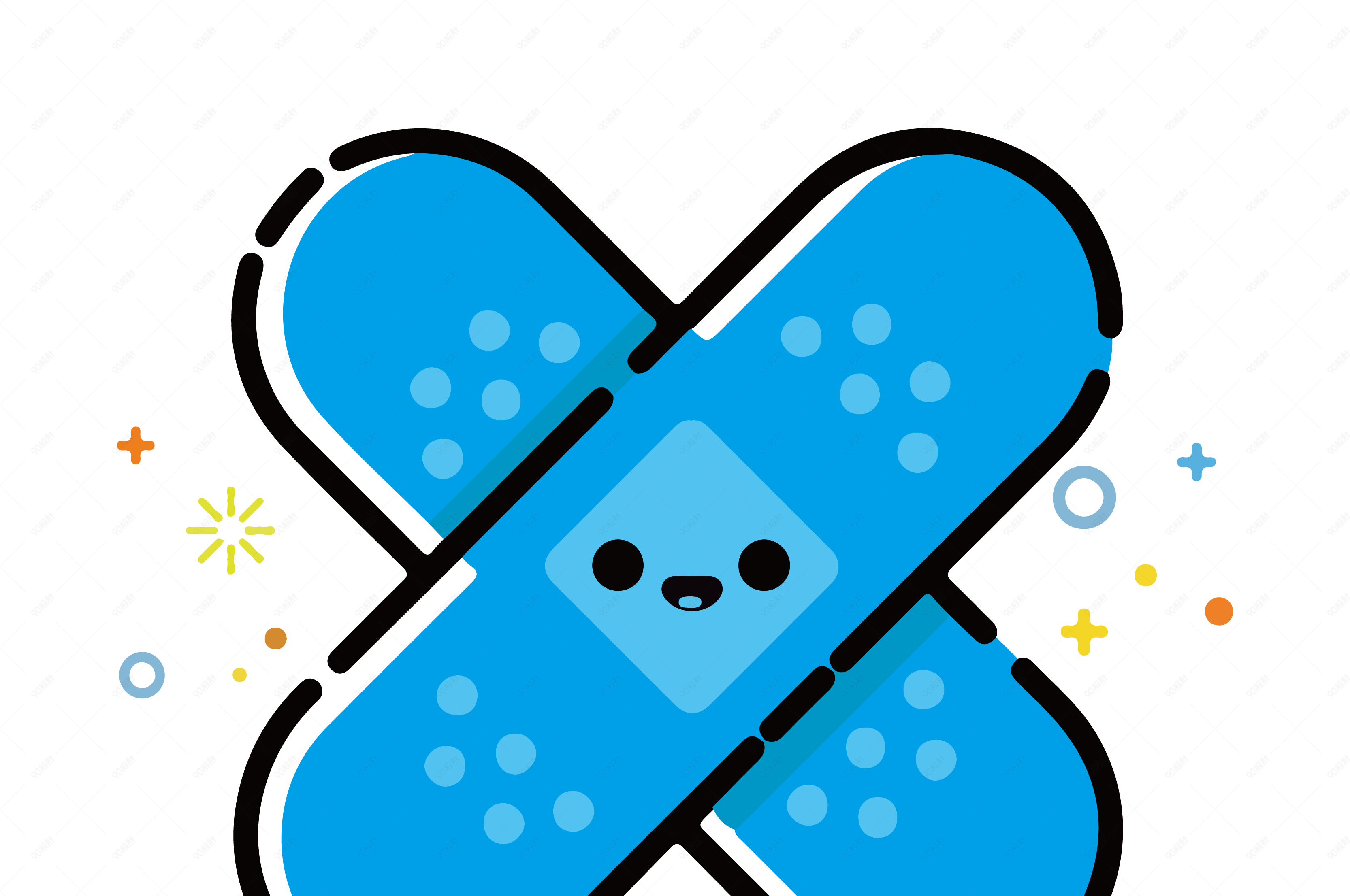 mbe风格可爱的创可贴