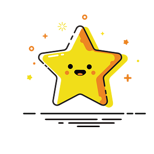 mbe风格卡通的星星