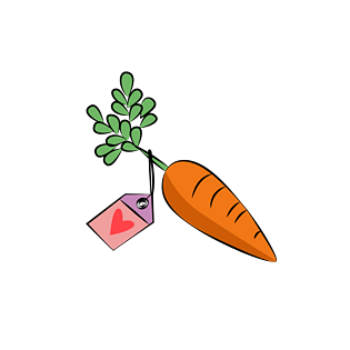 浪漫的胡萝卜礼物