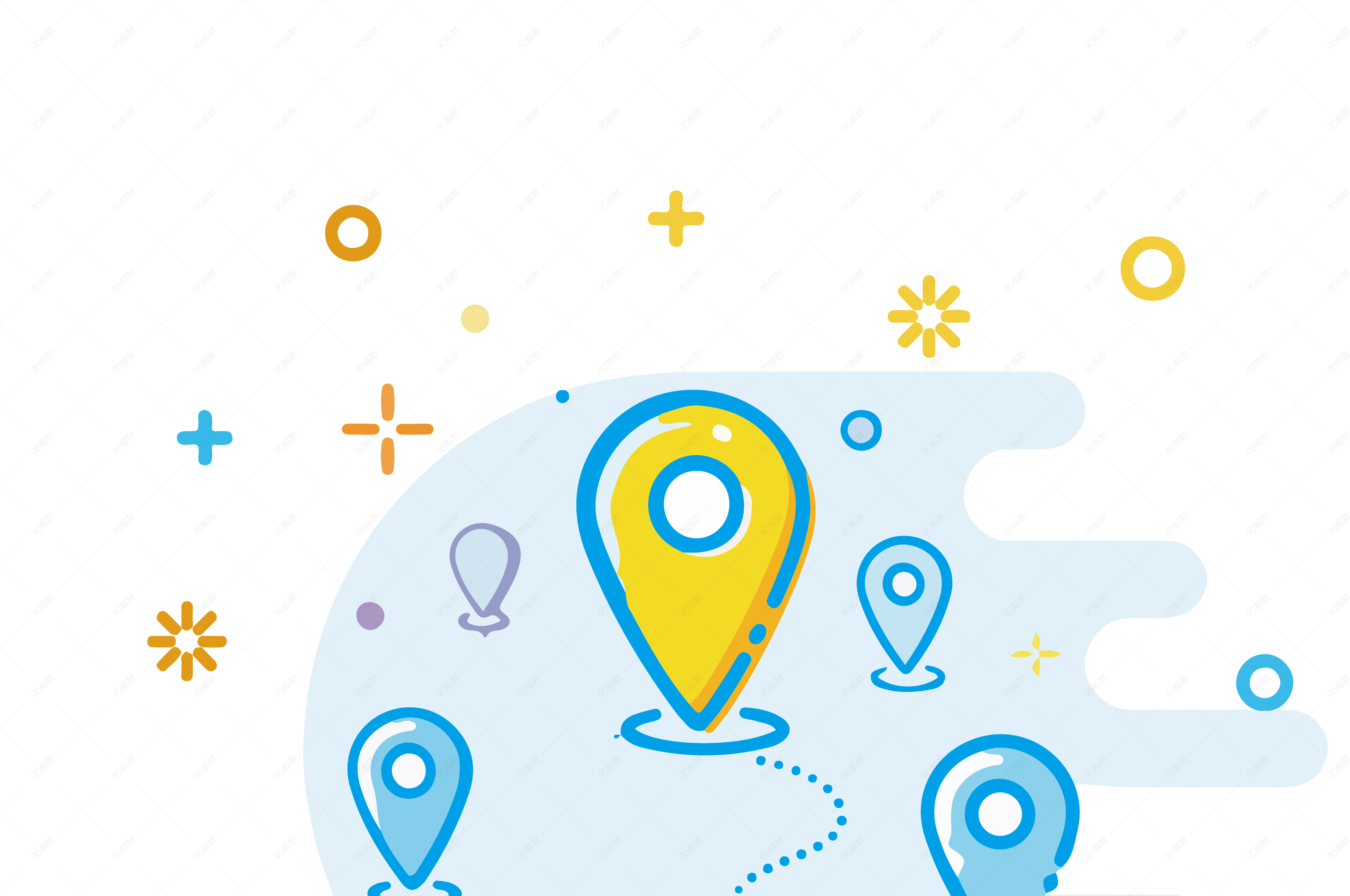 mbe风格地图图标