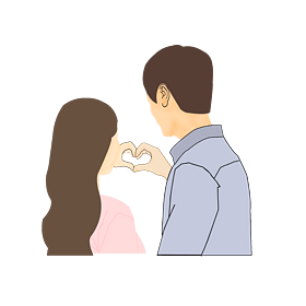 卡通风热恋情侣元素加入批量下载手绘时尚卡通情侣加入批量下载银色