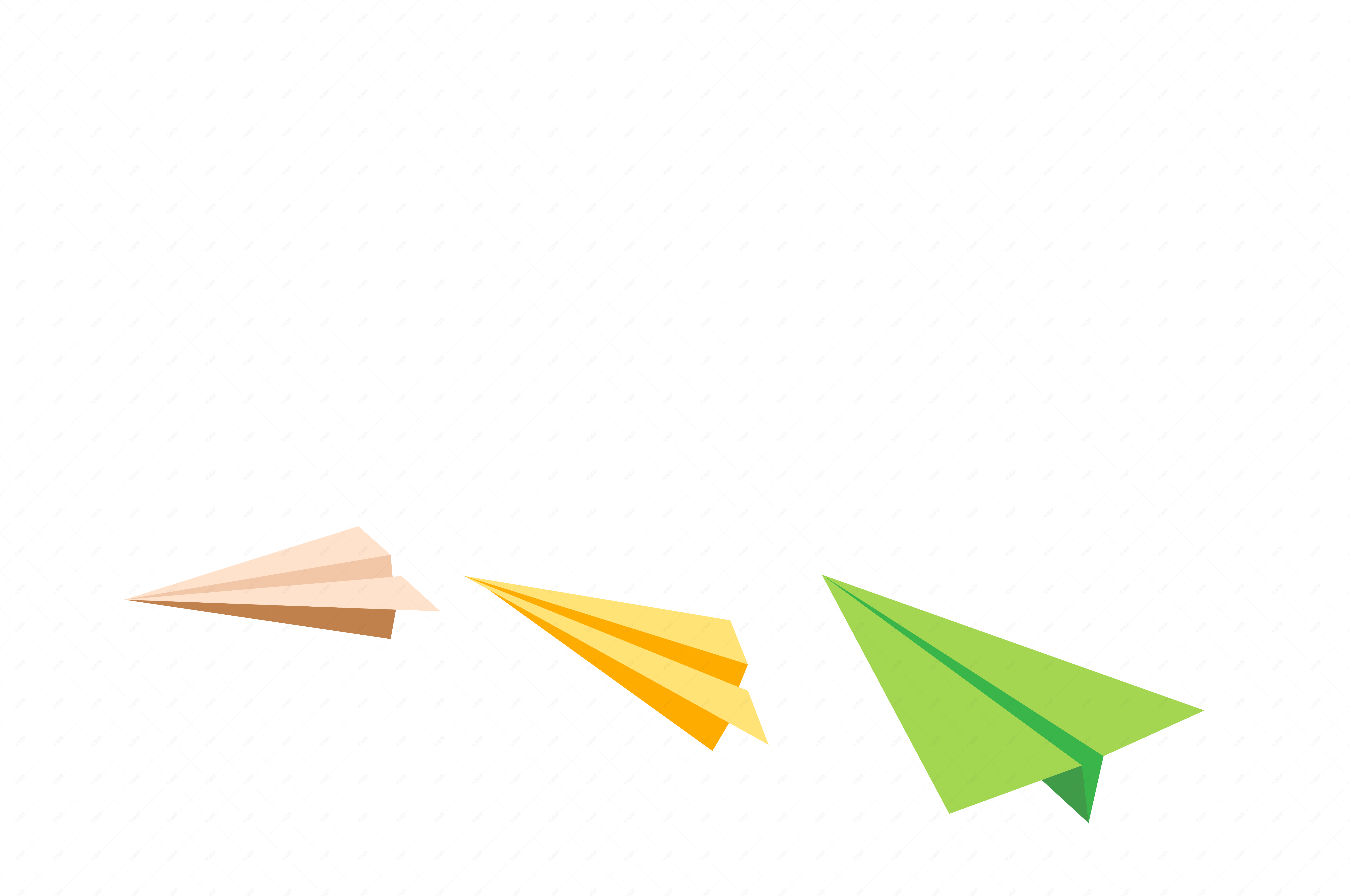 彩色纸飞机png