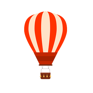 热气球卡通蓝色热气球卡通蓝天白云卡通可爱卡通热气球卡通白云卡通