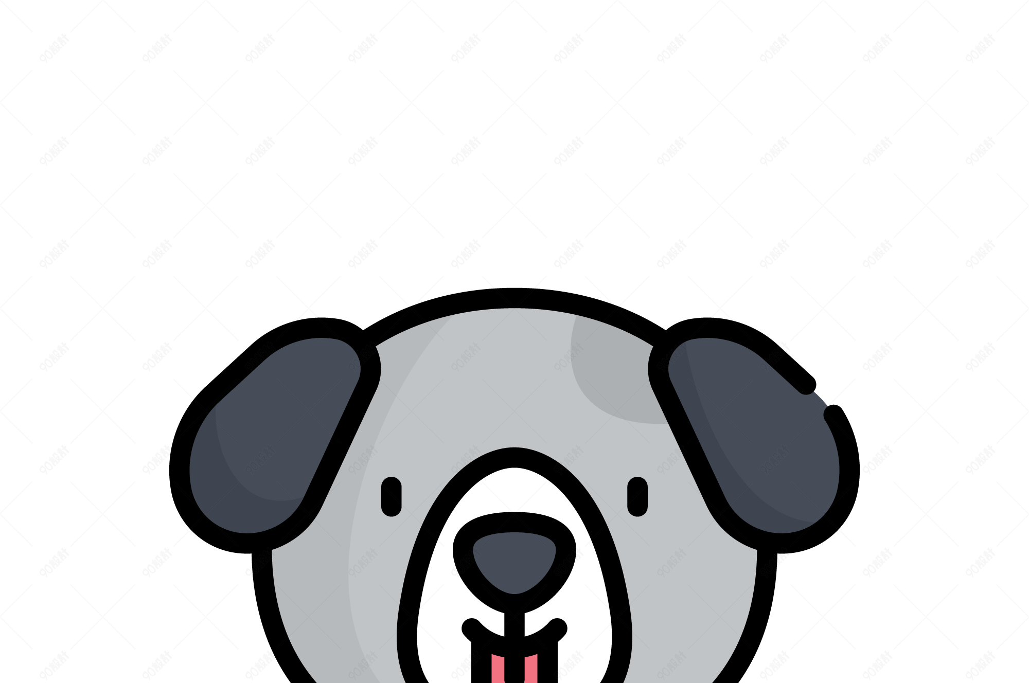 mbe风格动物小狗