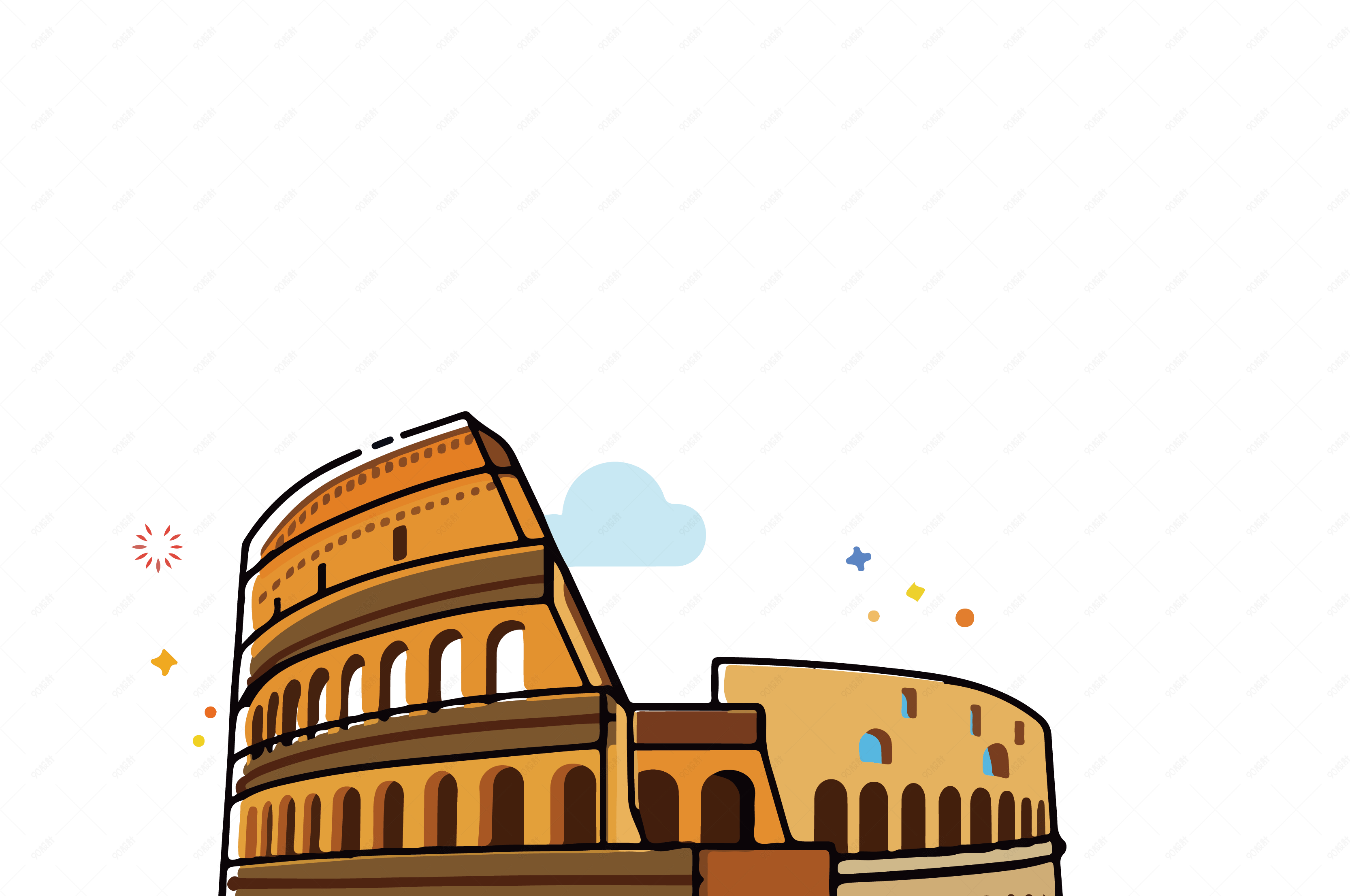 mbe风格罗马斗兽场