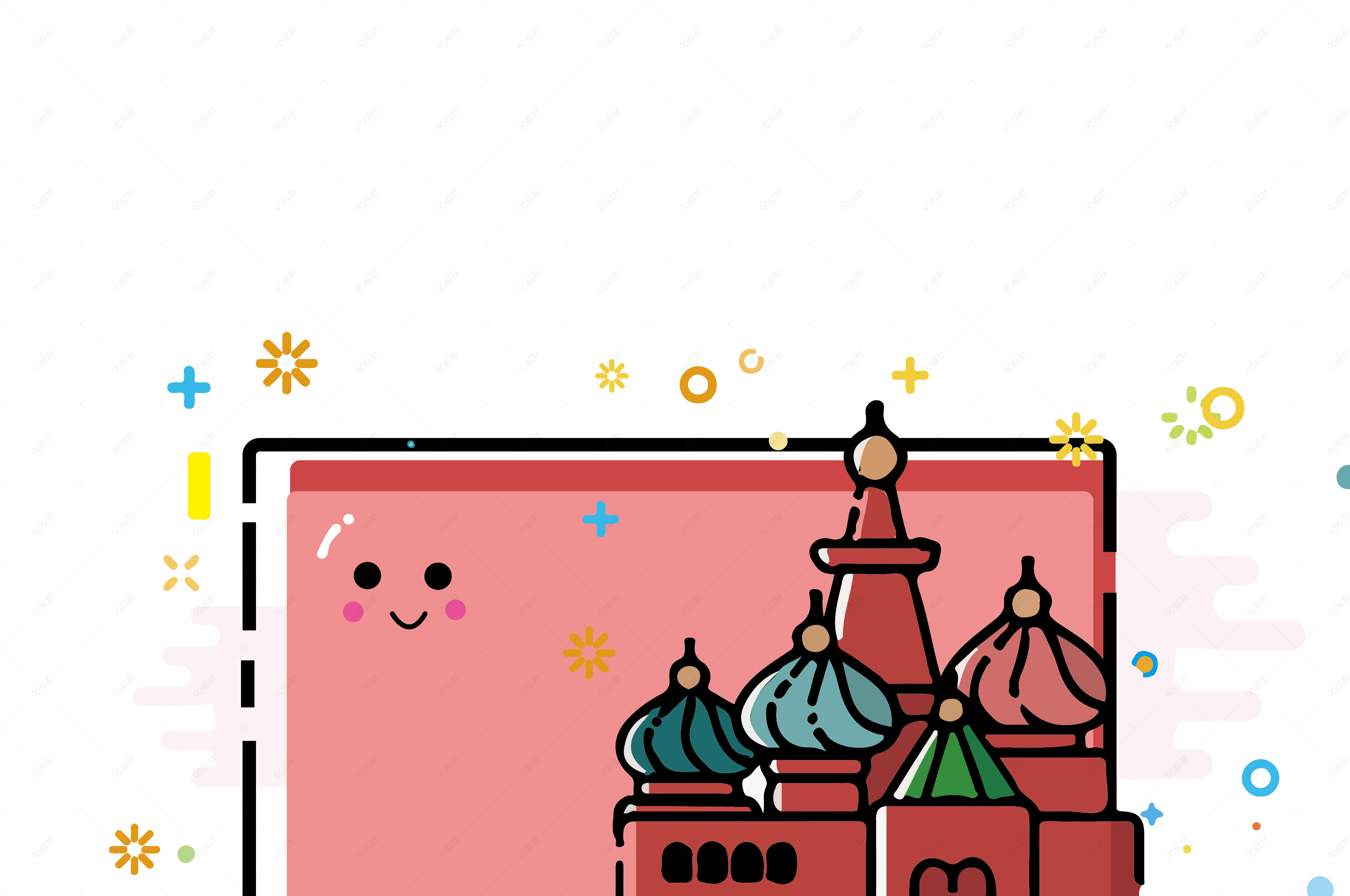 mbe风格莫斯科红场装饰框