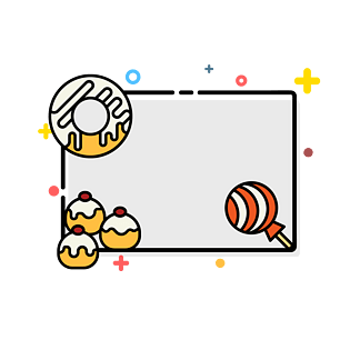 mbe风格甜食边框装饰