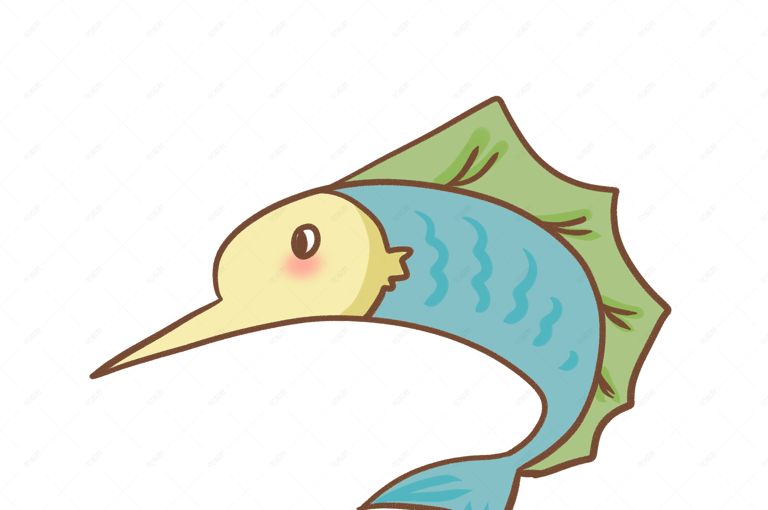 元素 类目:                                             卡通手绘