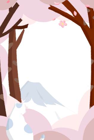 粉色樱花树装饰边框