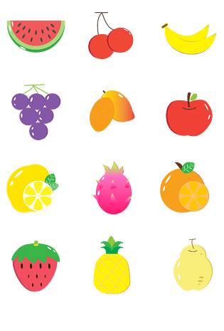 矢量水果图片大全