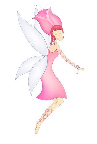 奇幻玫瑰花仙子精灵素材