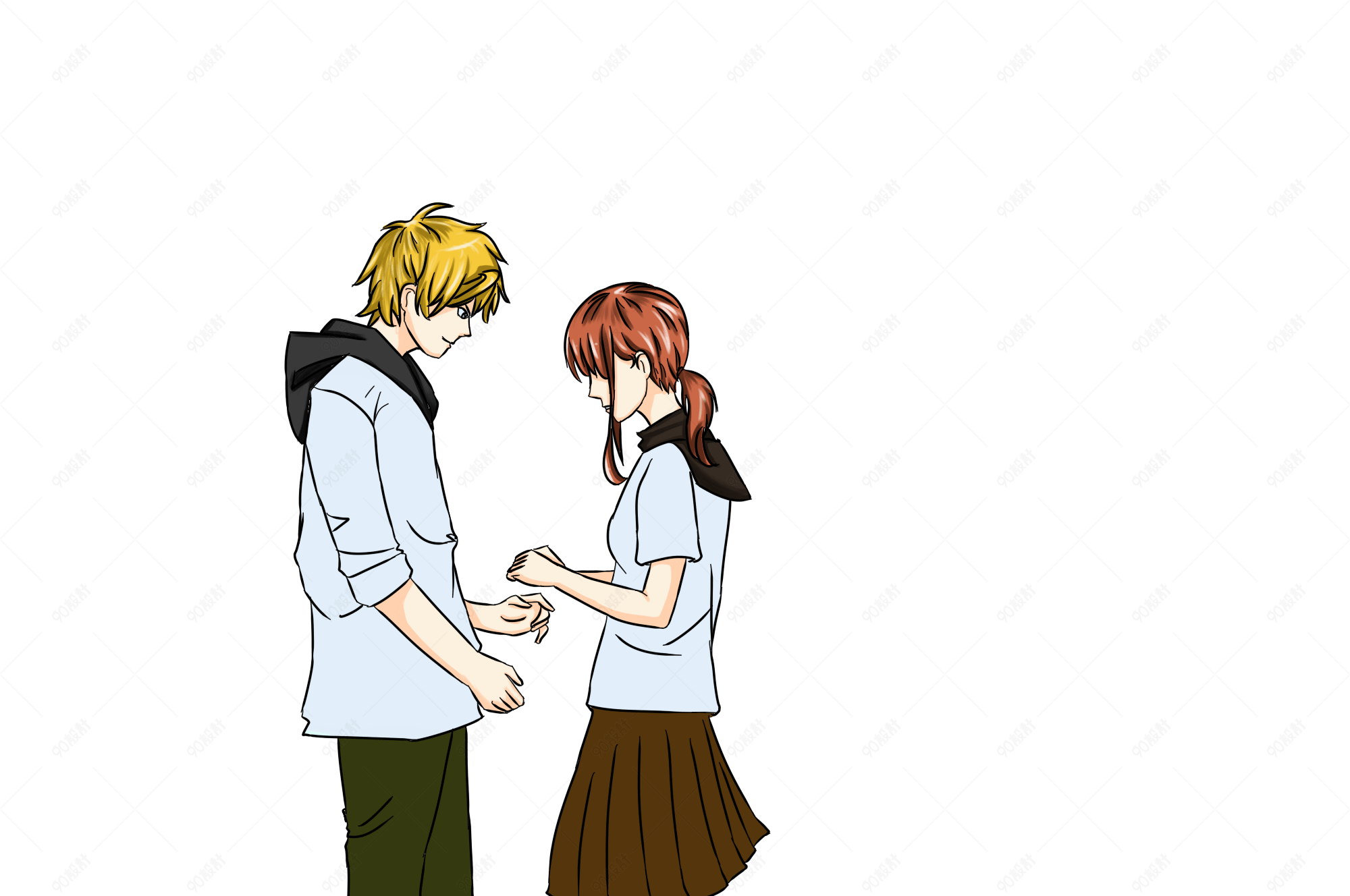 接吻周一情侣情侣度蜜月情人节快乐