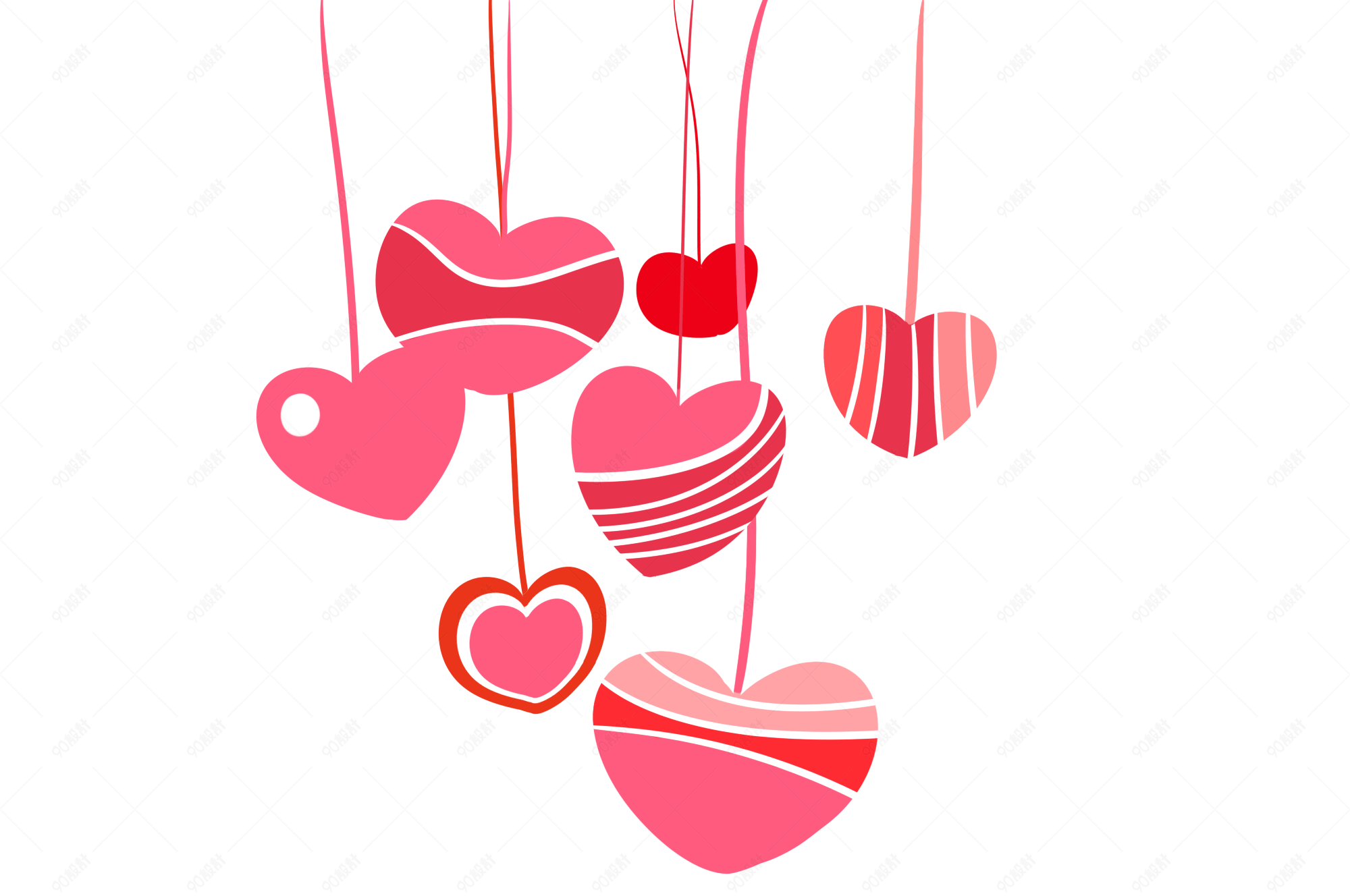 情人节爱心装饰图案