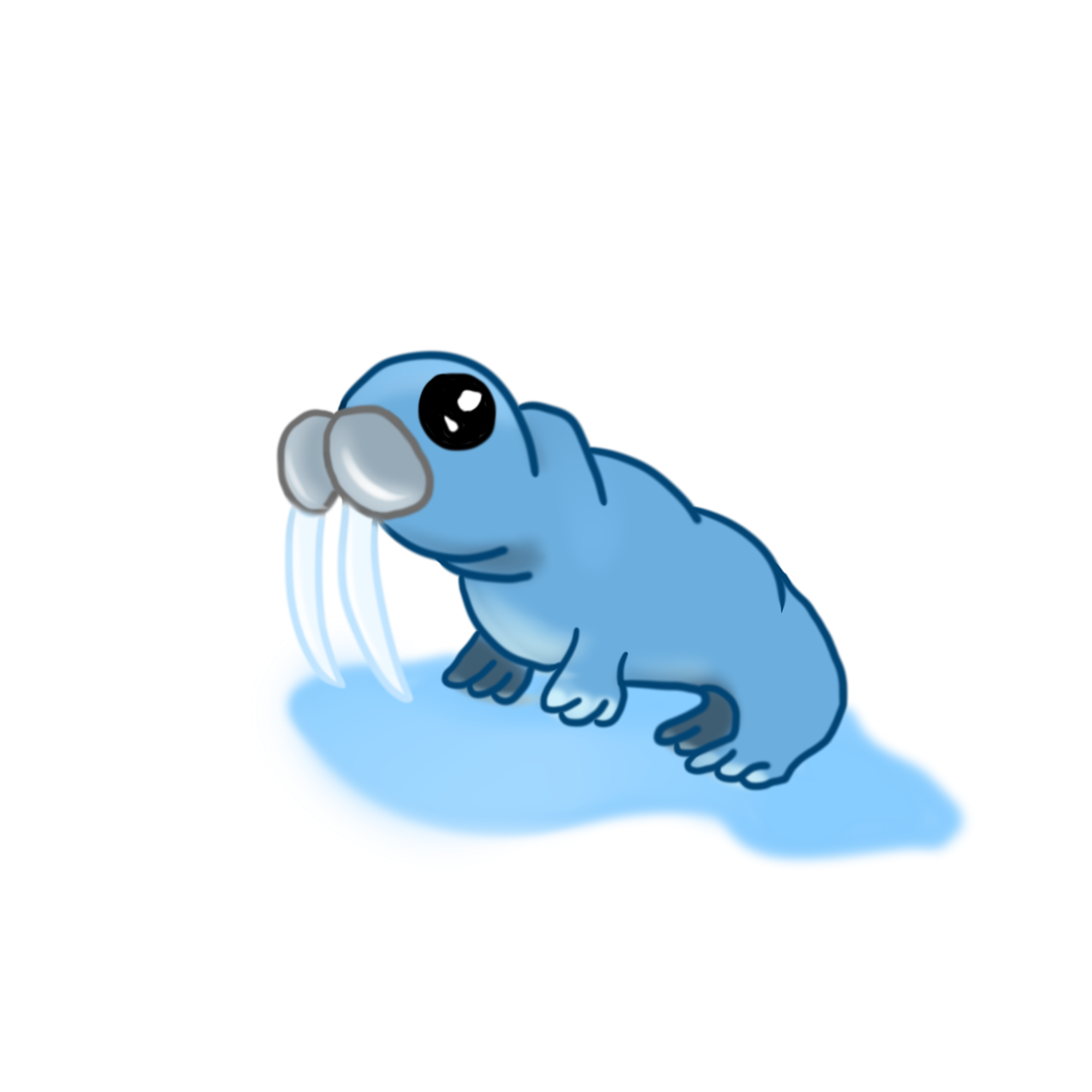 可爱海狮卡通海洋生物图片