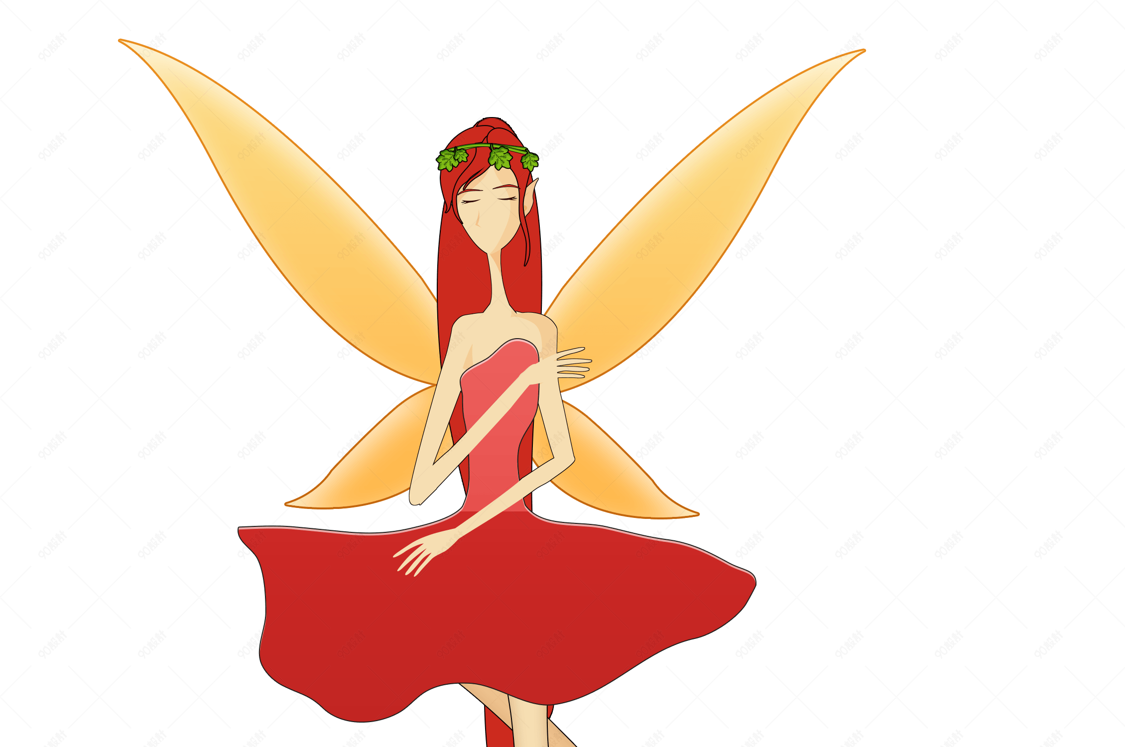 梦幻卡通精灵png素材【免抠元素png】-90设计网