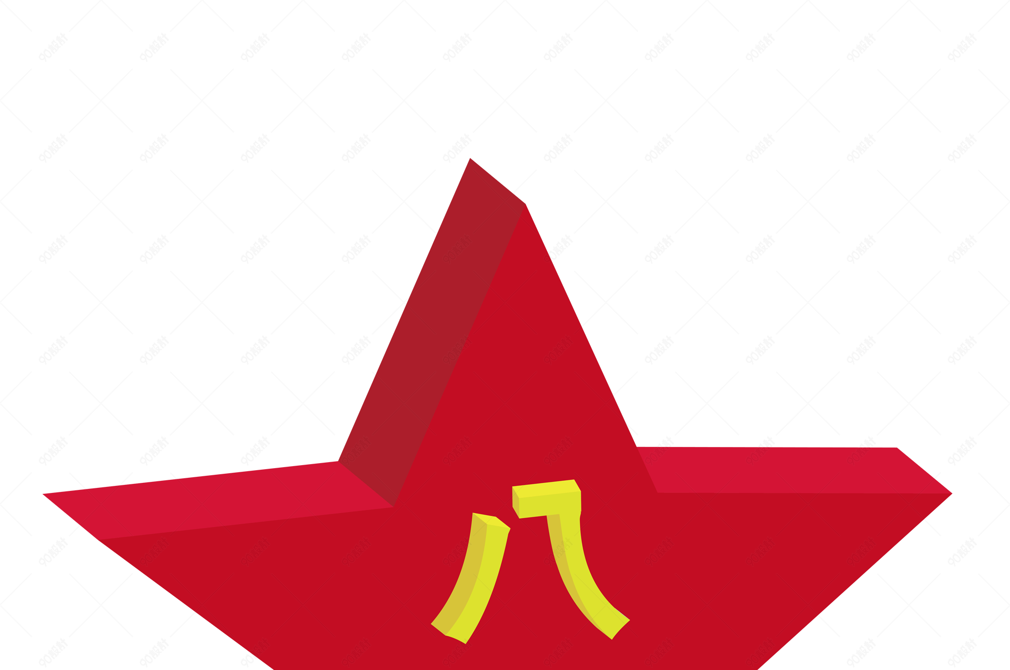 八一建军节3d立体创意字体png素材