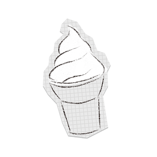 甜甜的冰淇淋插画