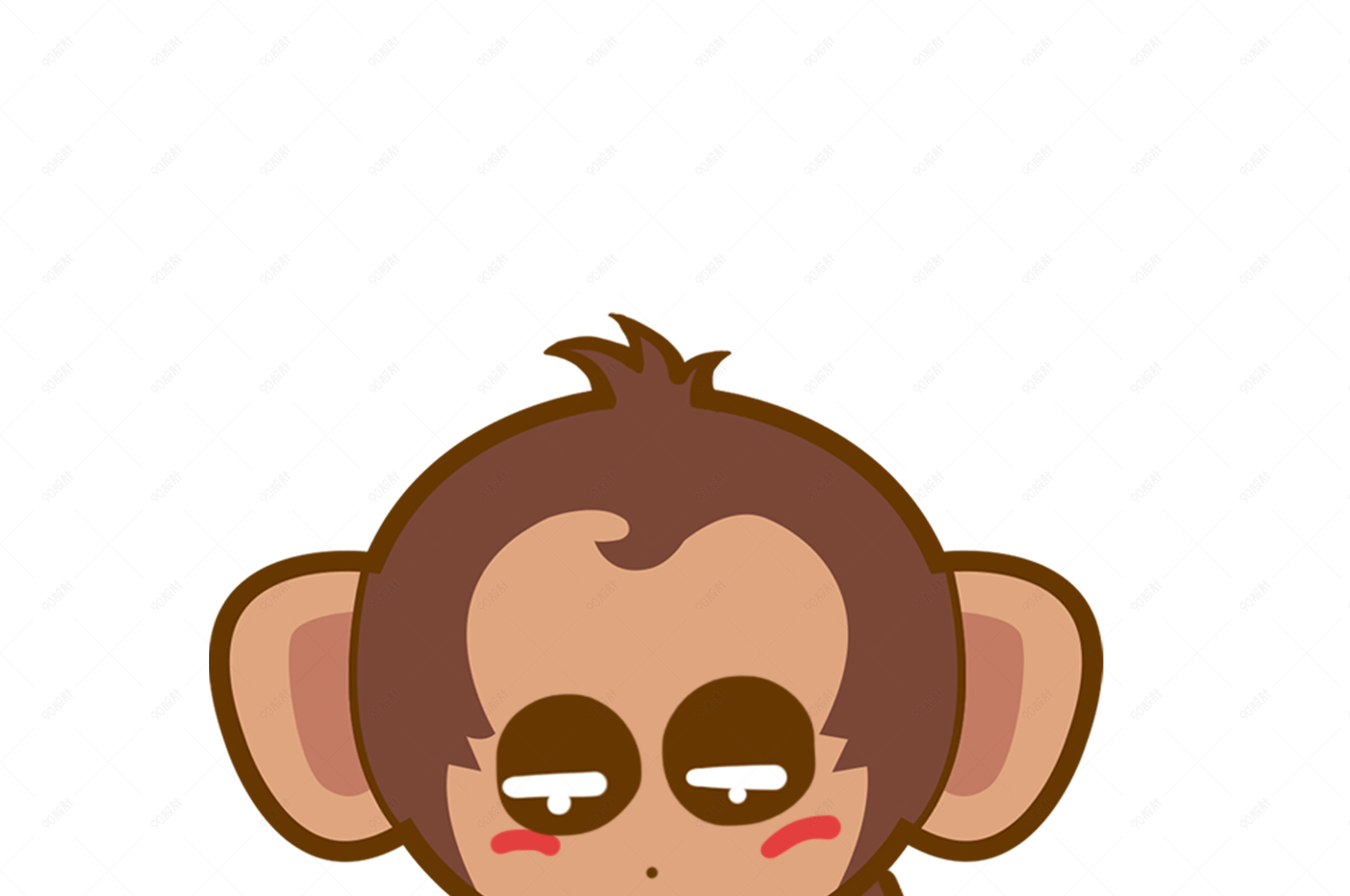 卡通可愛矢量搞笑小猴子素材 Monkey Clipart, 剪貼畫, 卡通猴子, 小猴子向量圖案素材免費下載，PNG，EPS和AI素材下載 ...