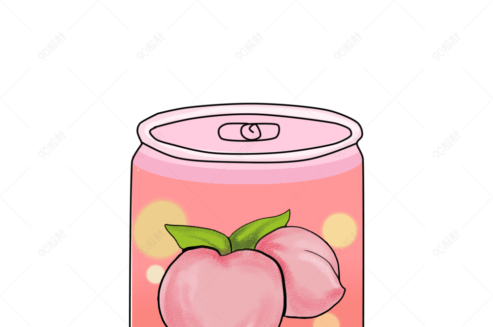 夏日桃桃君桃子饮料