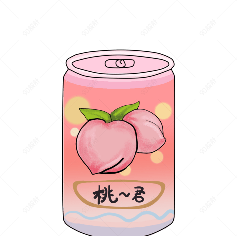 夏日桃桃君桃子饮料