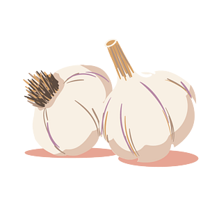 创意卡通大蒜png