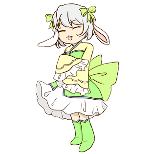 中秋节拟人可爱玉兔