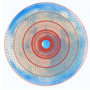 酷炫科技天眼电射望远镜几何圆形矢量效果图