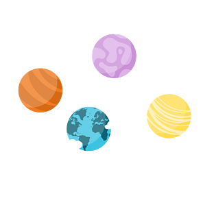 卡通宇宙星球装饰图案pngpsd2000*2000星球元素矢量下载pngpsd2000*