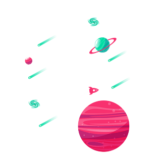 卡通矢量宇宙星球装饰图案