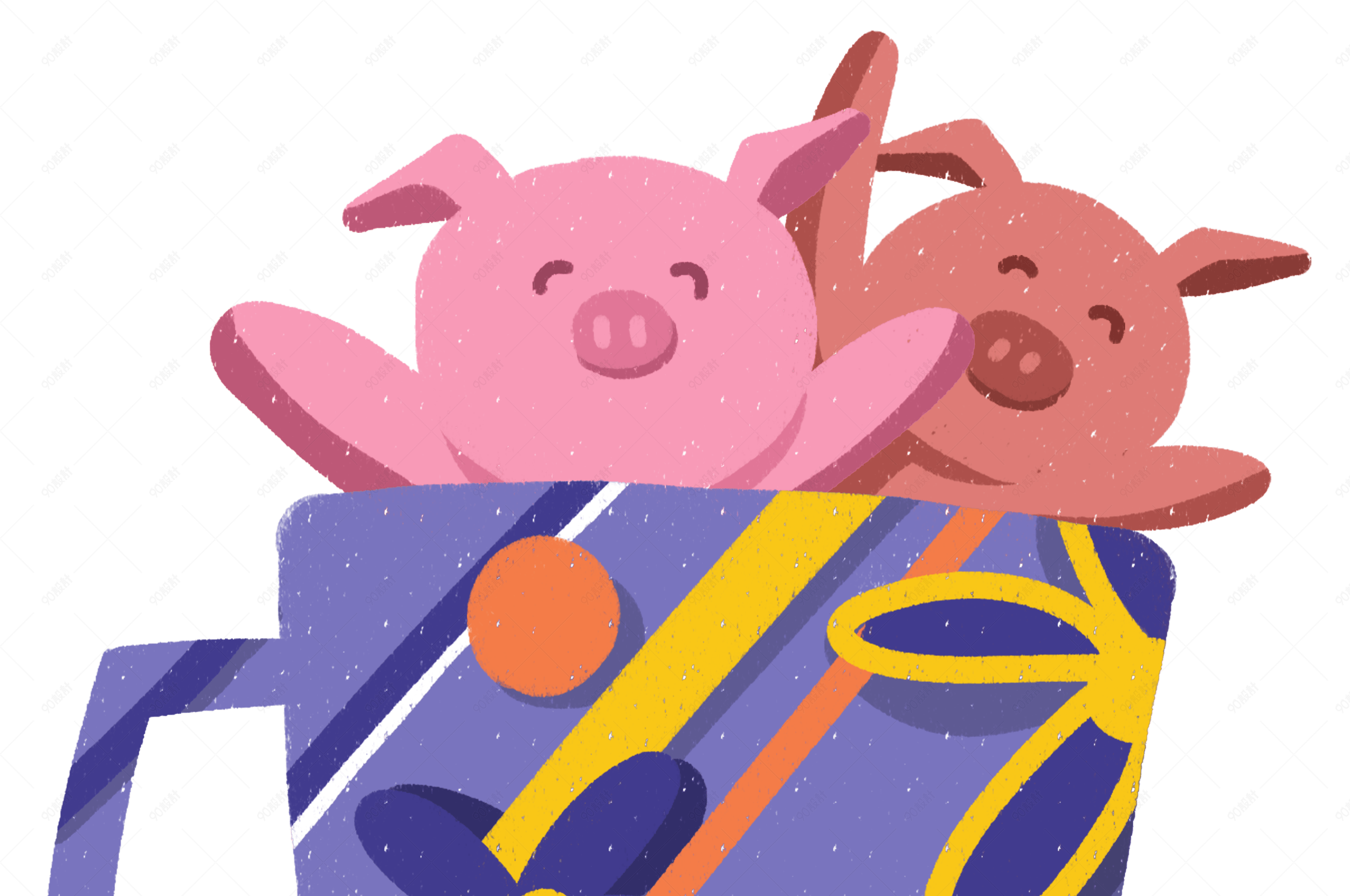 猪年杯中可爱的小猪们