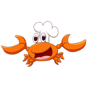 秋季水产新鲜海鲜创意螃蟹插画