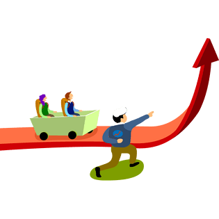 卡通手绘着火了的股票走势pngpsd2000*2000手绘u型的曲线图pngpsd2000