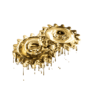 创意立体金属质感齿轮机械