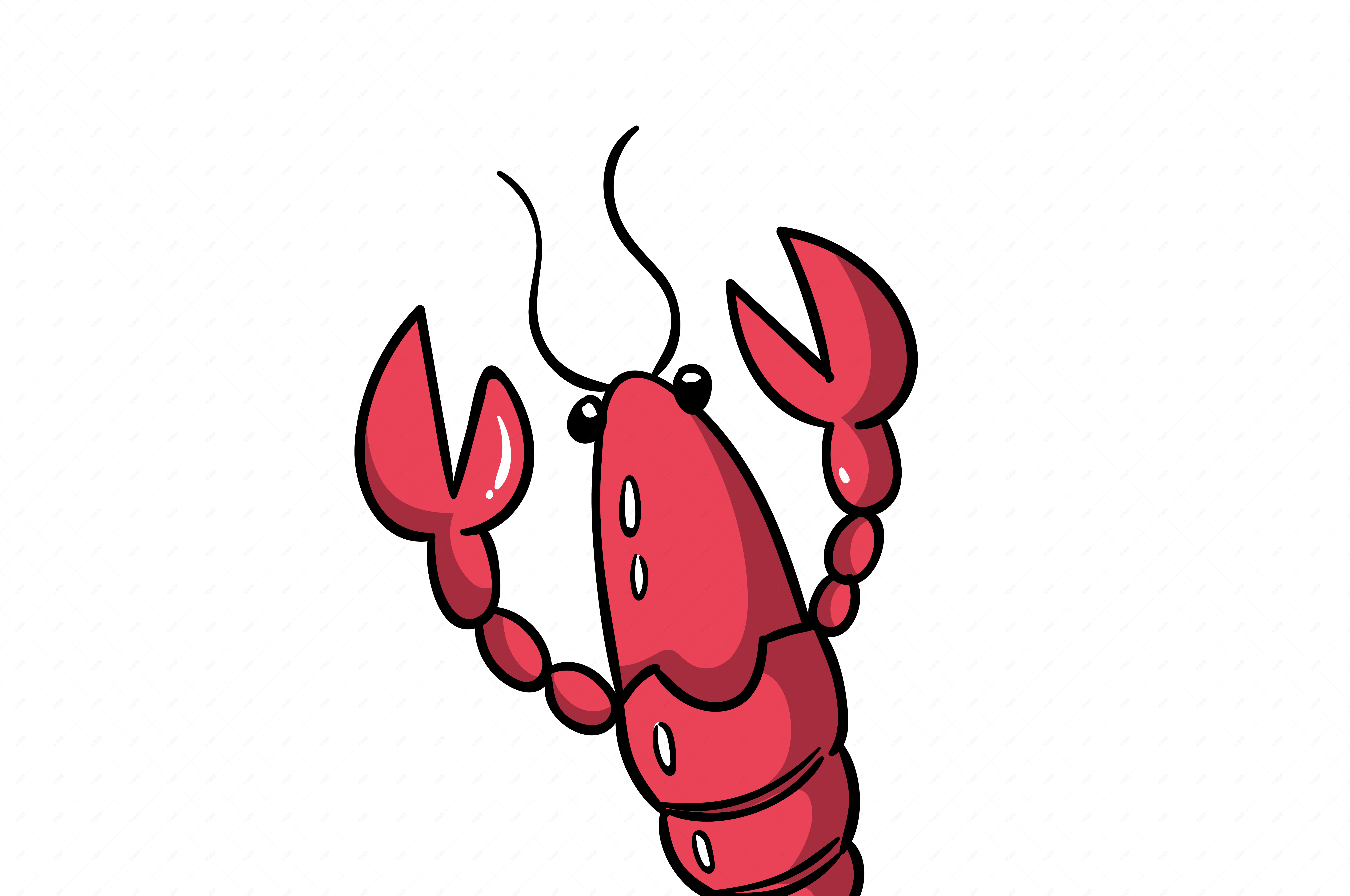 卡通麻辣小龙虾png