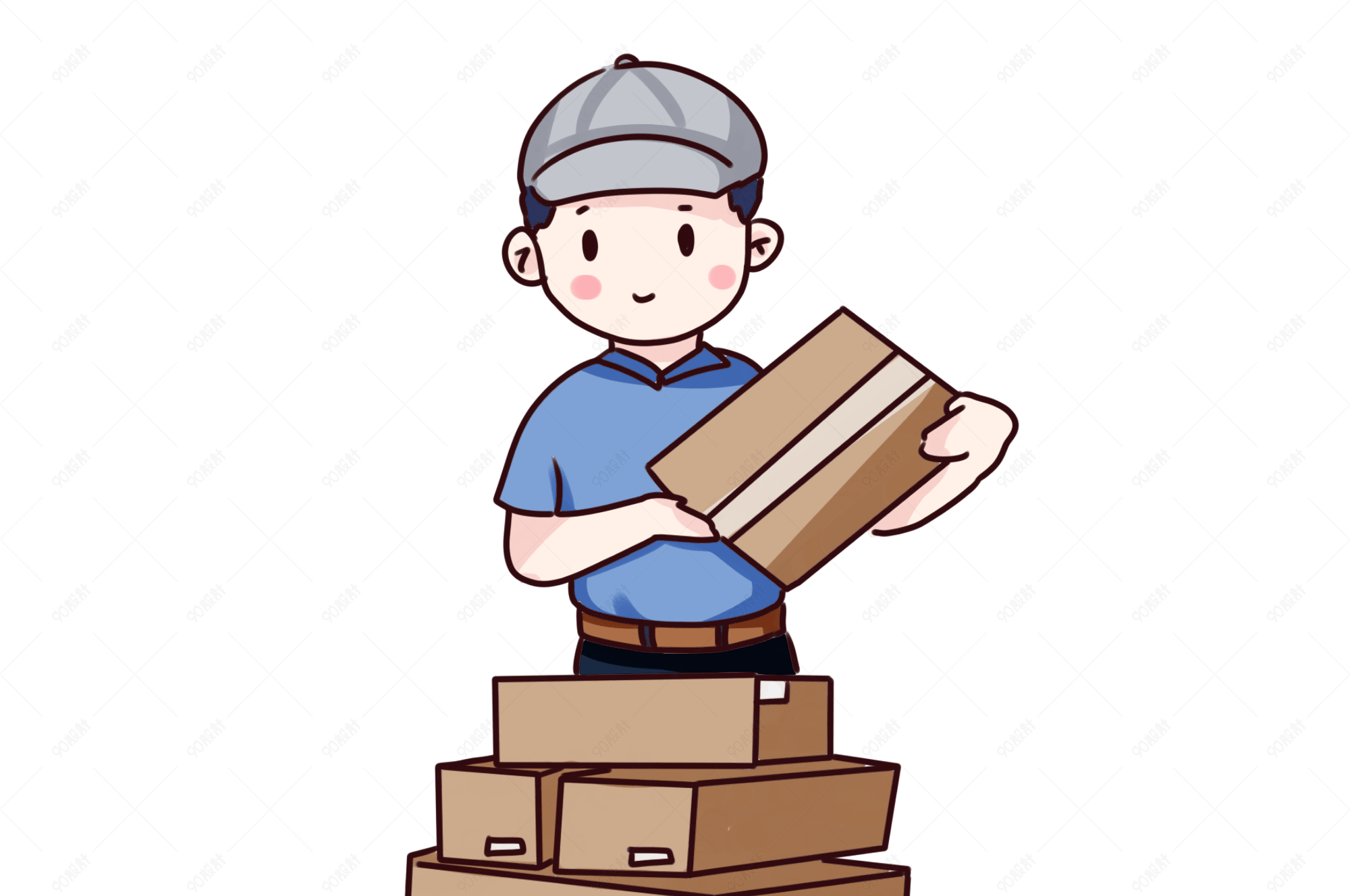 元素 类目:                                             卡通手绘