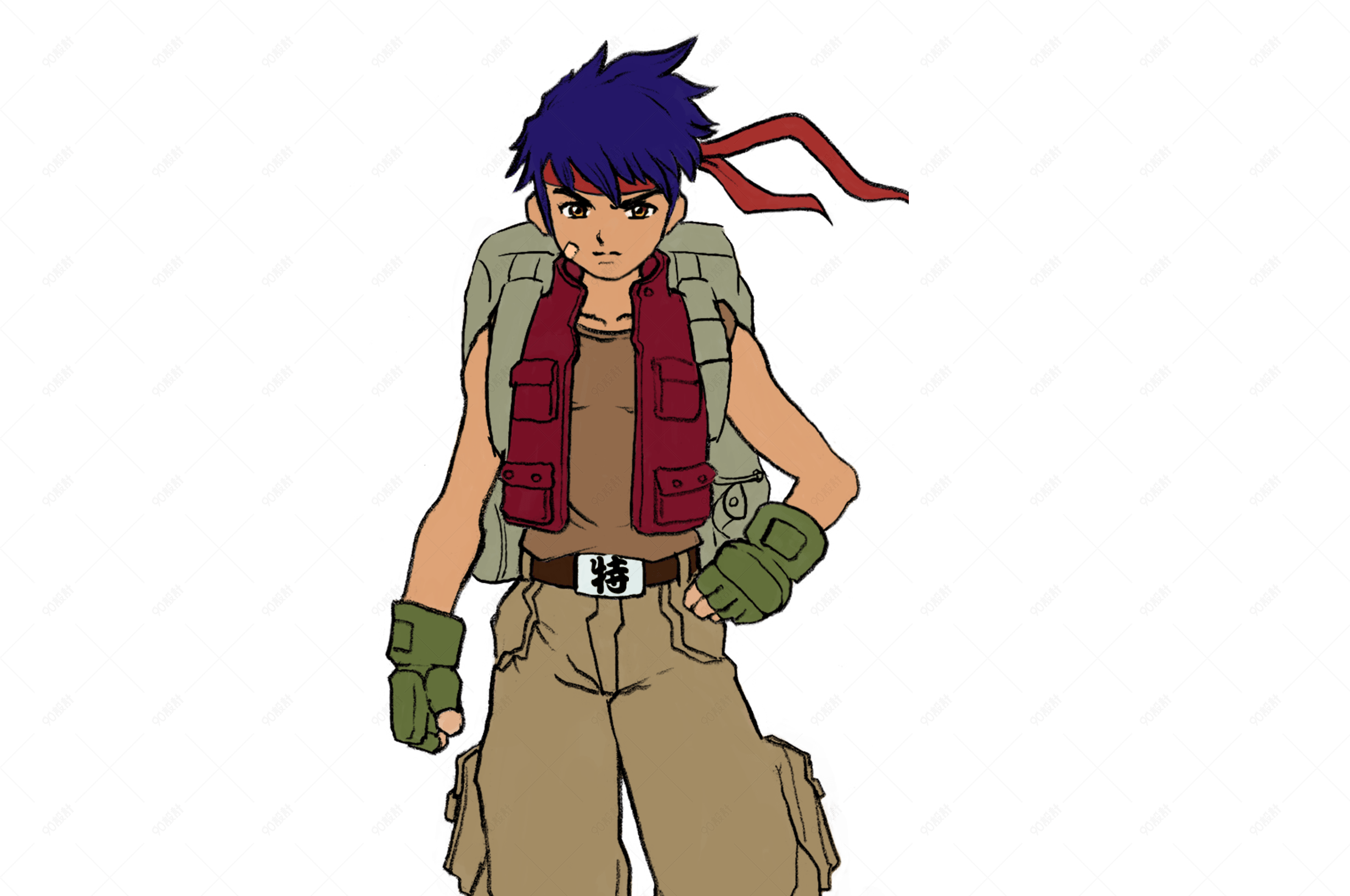 特种兵野战军战士战场剪影