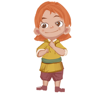 q版手绘小朋友男生插画