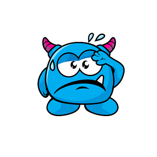 万圣节可爱的小恶魔插画