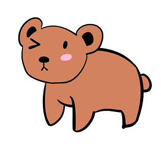 北极星动物手绘插画