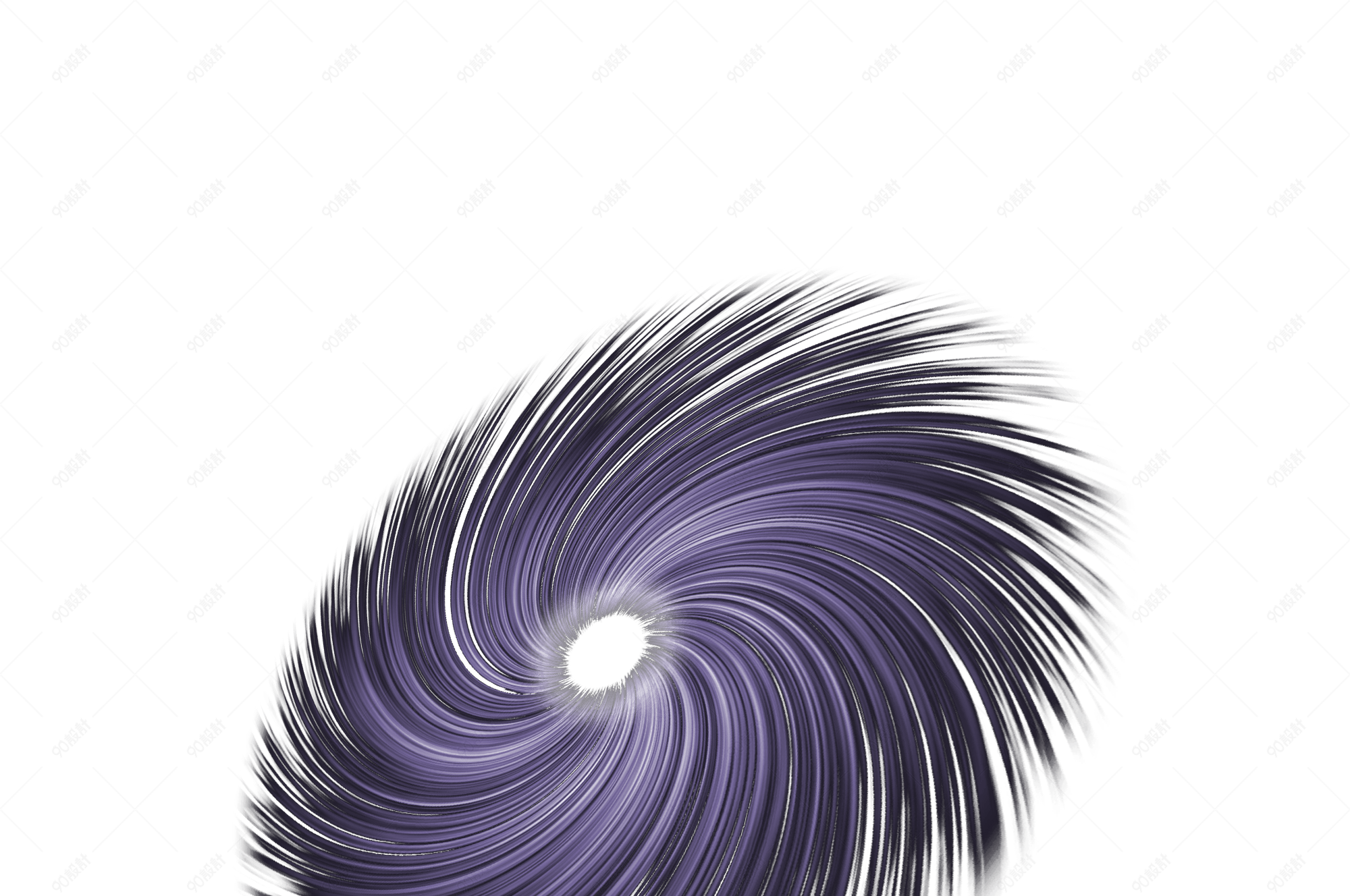 深紫色云漩涡效果png素材