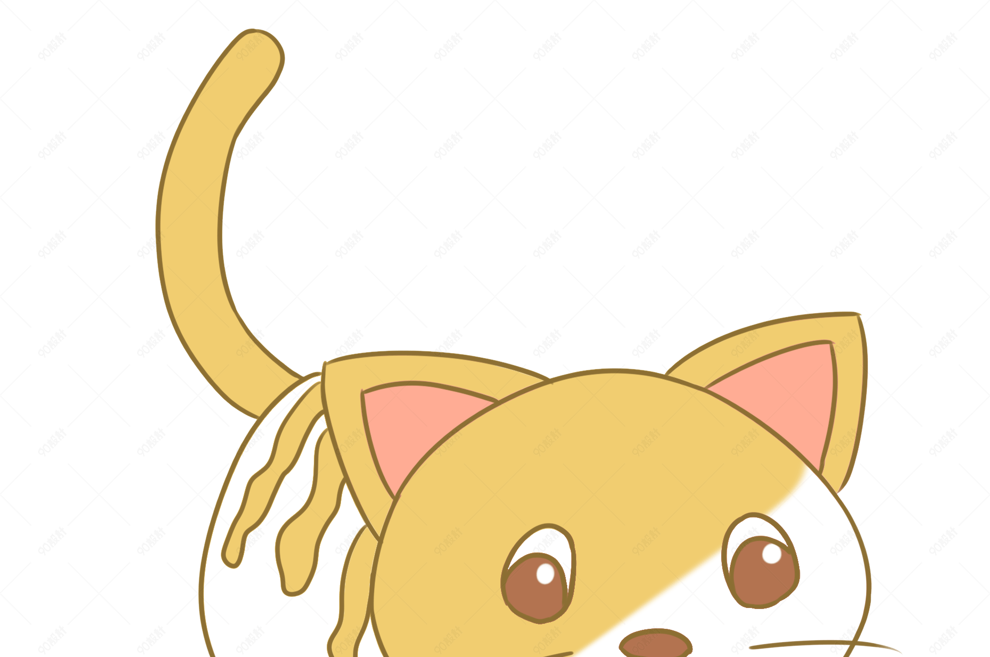 宠物猫咪卡通插画