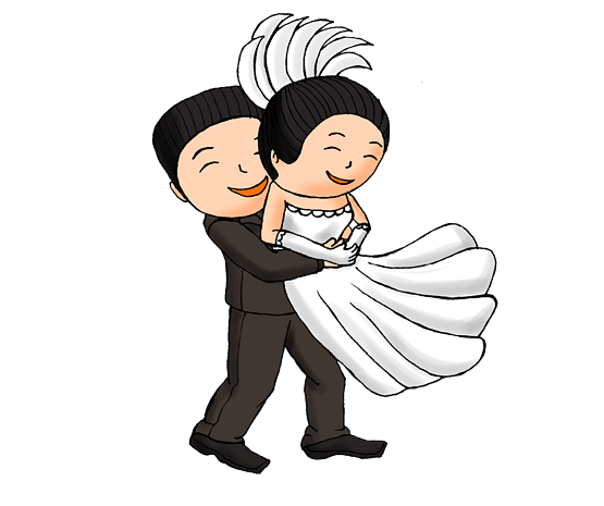 西式婚礼之飞起来的抱抱